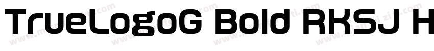 TrueLogoG Bold RKSJ H字体转换